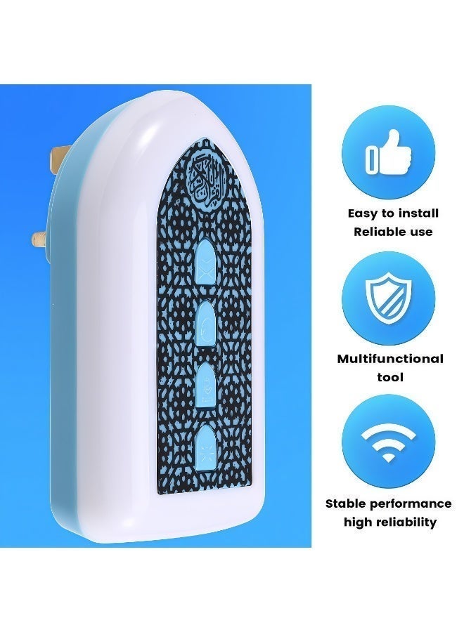 أنغولا باندا مكبر صوت قرآن قابل للتوصيل بالكهرباء مع ضوء قابل للتعديل وتشغيل 24 ساعة – 64 سورة، مثالي للصلاة ورمضان وديكور المنزل - Image 4
