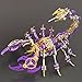 Metalkitor Scorpion 3D Metal Puzzles Kits for Adults Teens 454 Pcs Mechanical Assembly Models 4 Hours to Build Ideal for Gifts and Decorations Gold Purple - Image 4