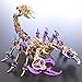 Metalkitor Scorpion 3D Metal Puzzles Kits for Adults Teens 454 Pcs Mechanical Assembly Models 4 Hours to Build Ideal for Gifts and Decorations Gold Purple - Image 2