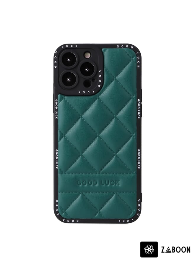 Zaboon Protective Case Cover For iPhone 13 Pro Diamond Pattern Leather - Image 1