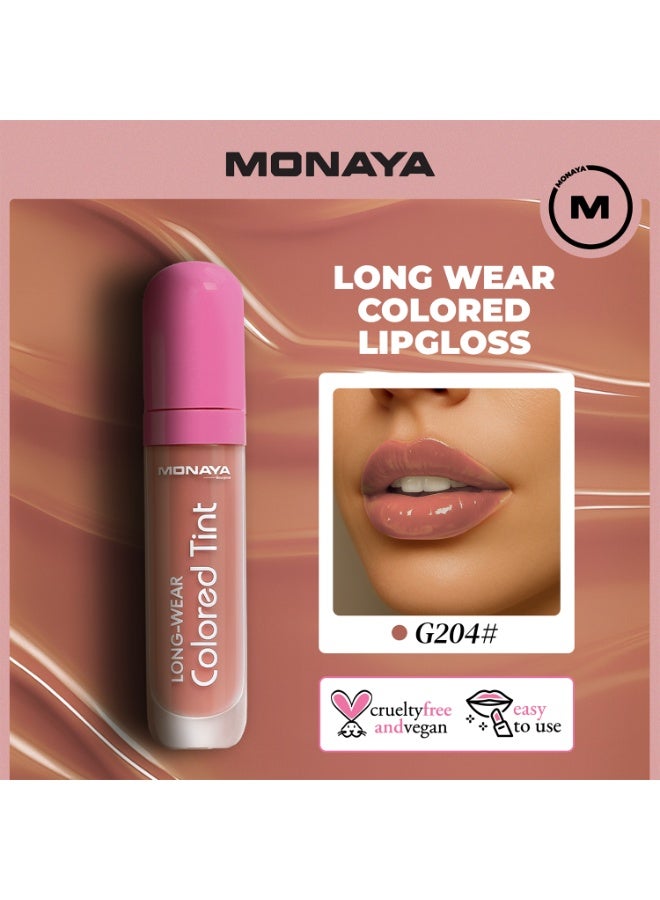 Monaya G011 Long-Wear Colored Lip Tint Gloss - Lightweight, Buildable, Long-Lasting, Smudge-Proof - Image 1
