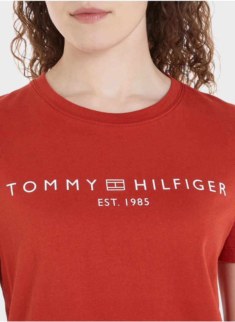 TOMMY HILFIGER Crew Neck Logo T-Shirt