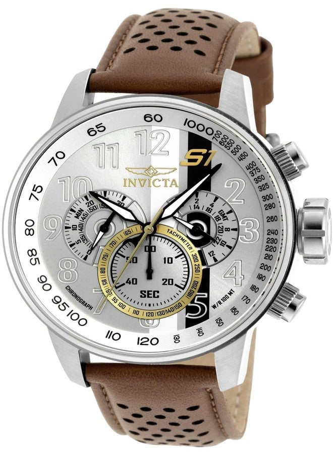 Invicta Men's 19286 S1 Rally Analog Display Swiss Quartz Brown Watch, Silver, Rally - Image 1