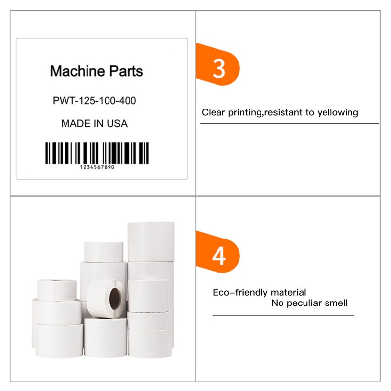Thermal Label 60x80mm 95 Sheets Smooth Flat Surface For Clear Printing - Strong Adhesion Durable Waterproof Oil-Proof Tear-Resistant Thermal Paper For DP30 Series Thermal Printer Price Food Commodity - Image 5