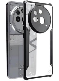 Case Up Case For Nothing Phone 3a Pro Crystal Clear Tactical Back Cover Case With 360 Degree Protection, Shockproof Bumper Protective Phone Cover, Anti-Scratch Hard PC Back (Clear)  - Image 1