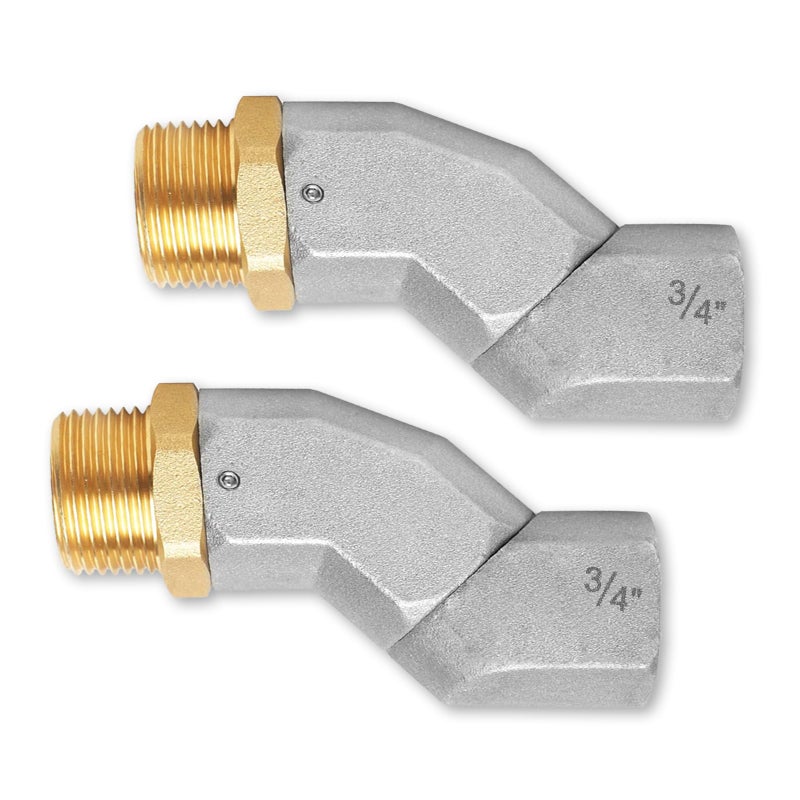 2PCS 34 Inch NPT Fuel Hose Swivel 360 Rotating Connector for Fuel Nozzle Multi Plane Fuel Plane Swivel