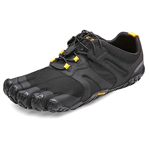 Vibram Women's FiveFingers V-Trail 2.0 Shoe, Black/Yellow, 39 EU / 8-8.5 US - Image 1