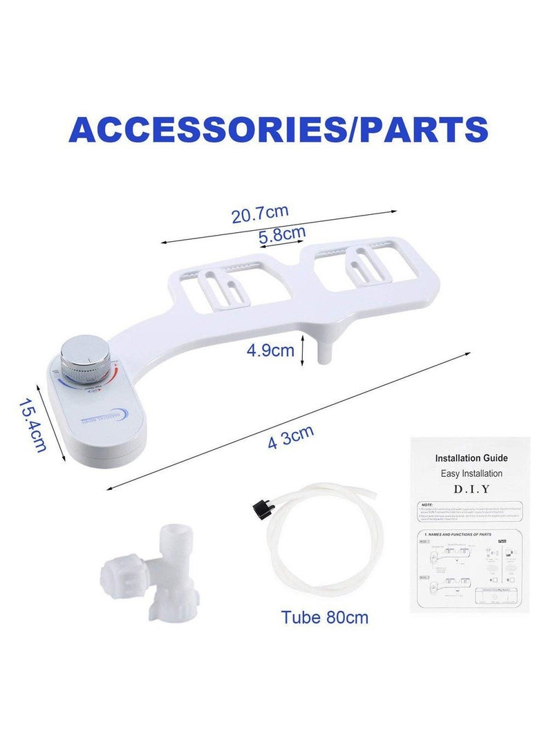 G1/2 Thread Non- Electric Hygiene Bidet Toilet Seat Attachment Fresh Toilet Seat Water Sprayer - Image 2