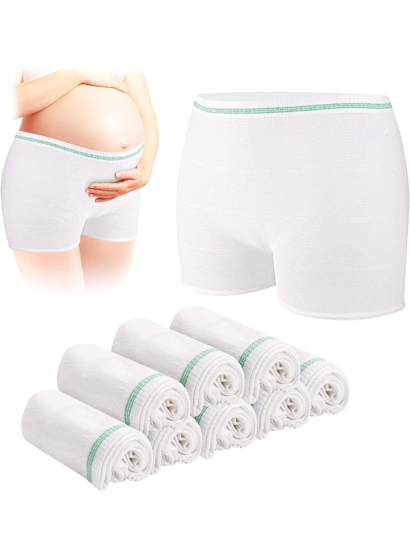 VIUAUAX Disposable Maternity Postpartum Panties, High Waist Breathable Mesh Panties C Section, Maternity Underwear Postpartum Hospital Recovery Maternity Briefs for Women, 8 Pcs - XL Size - Image 1