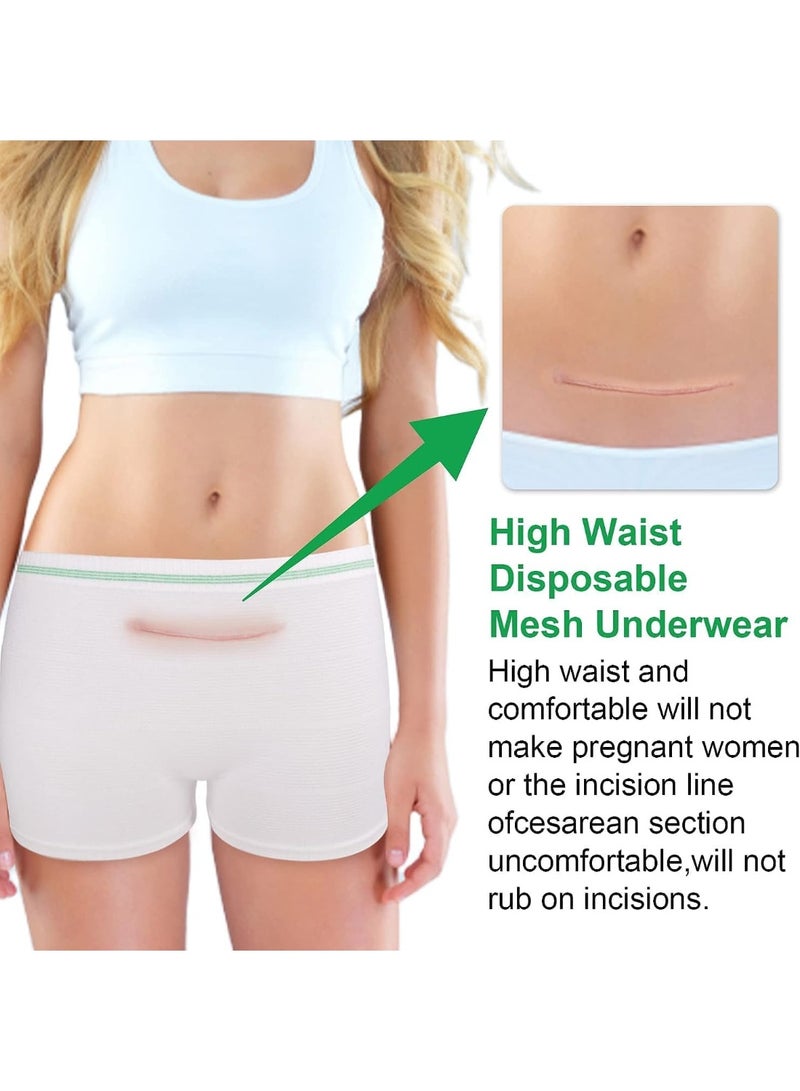 VIUAUAX Disposable Maternity Postpartum Panties, High Waist Breathable Mesh Panties C Section, Maternity Underwear Postpartum Hospital Recovery Maternity Briefs for Women, 8 Pcs - XL Size - Image 3