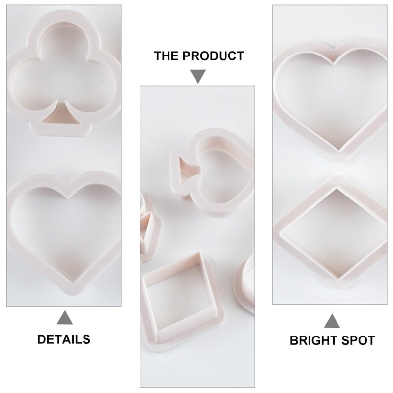 8Pcs Plastic Cookie Cutters Set Embossing Moulds For DIY Baking Tools - Image 4