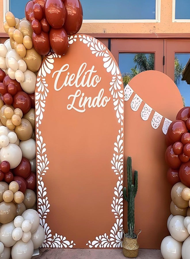 MASTRON Cielito Lindo Sign for Backdrop - Felt Cielito Lindo Sign for Balloon Arch Mexican Baby Shower Birthday Party Talavera Wedding Party Decor (White) - Image 3