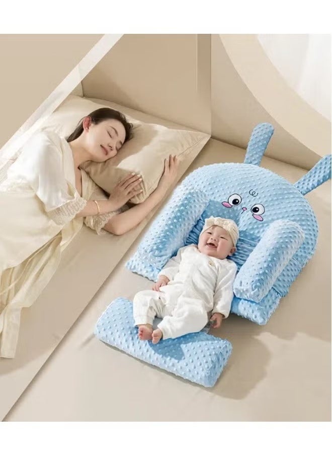 Aissiora Baby Lounger Pillow Baby Wedge Pillow Baby Crib Nursery Pillows Ergonomic Anti Vomiting Pillow Prevent Spitting Flat Head Reflux Height Adjustable Breastfeeding Pillow Side Rails to Prevent Infant From Falling  - Image 5