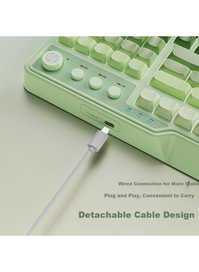 HP لوحة مفاتيح Hp K360 سلكية مع مفاتيح ملونة متدرجة، شعور ميكانيكي RGB، تصميم مريح، مناسبة للمكتب والألعاب، ليغ أوف ليجندز، لوحة مفاتيح للألعاب الإلكترونية، بنفسجي، تخطيط 98 مفتاح - Image 2