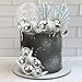 DRWATE Disco Balls Cake Toppers Mirror Balls with Boho Stars Cake Decorations for 70s 80s Disco Dance Saturday Night Fever Theme Birthday Silver - Image 3