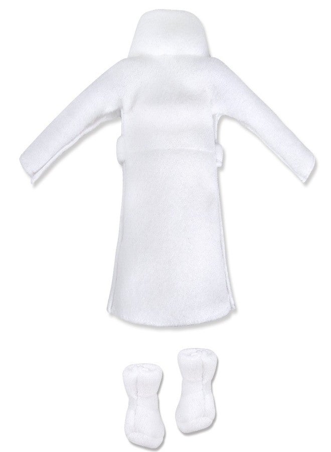 E-TING Santa Clothing Bathrobe Christmas Accessories for elf Doll (White Bathrobe) - Image 4