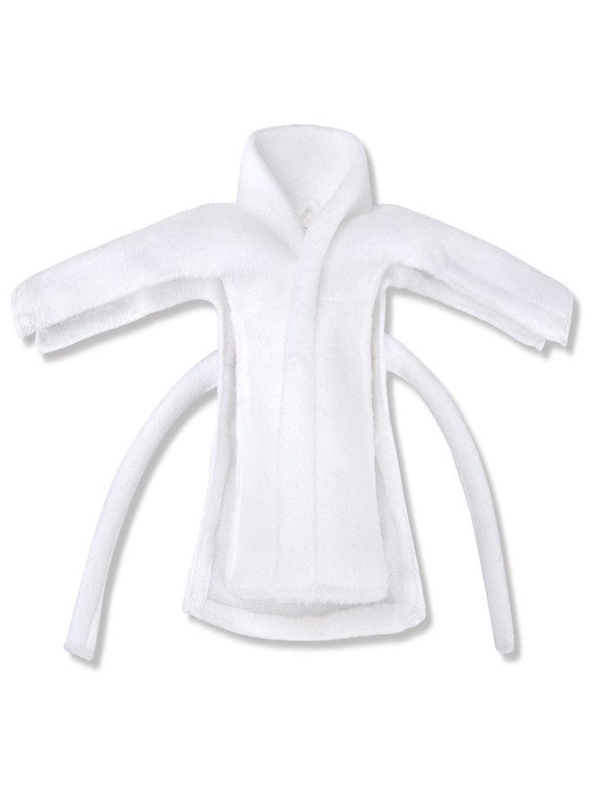 E-TING Santa Clothing Bathrobe Christmas Accessories for elf Doll (White Bathrobe) - Image 3