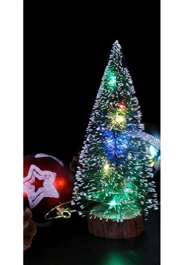 Led Christmas Tree Decorations Desktop Miniature Light Home Decor Mini Luminous Christmas Tree DIY Ornaments for Office Party - Image 1