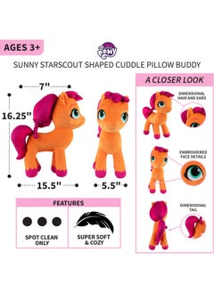 Franco Tle Pony Sunny Kids Bedding Super Soft Plush Cuddle Pillow Buddy, One Size, By Franco  - Image 4