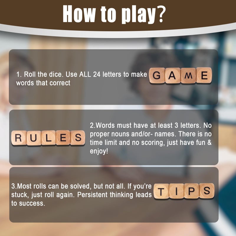 WodGod 2 Set â€“ The Crossword Dice Game Set, Wooden Letter Dice â€“Dice Game,Word Dice,Travel Game, Fun Multiplayer Word Game for Travel, Camping, and Family Night, with Portable Storage Boxes - Image 4