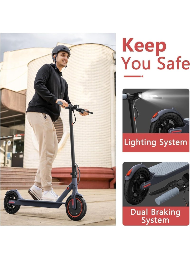 OHAHO Electric Scooter, Powerful 350W Brushless Motor, Max 25-35 KM Long Range, Top Speed 15/20/30 KM/H, 8.5" Solid Tires, E Scooter for Adults and Teen - Image 4