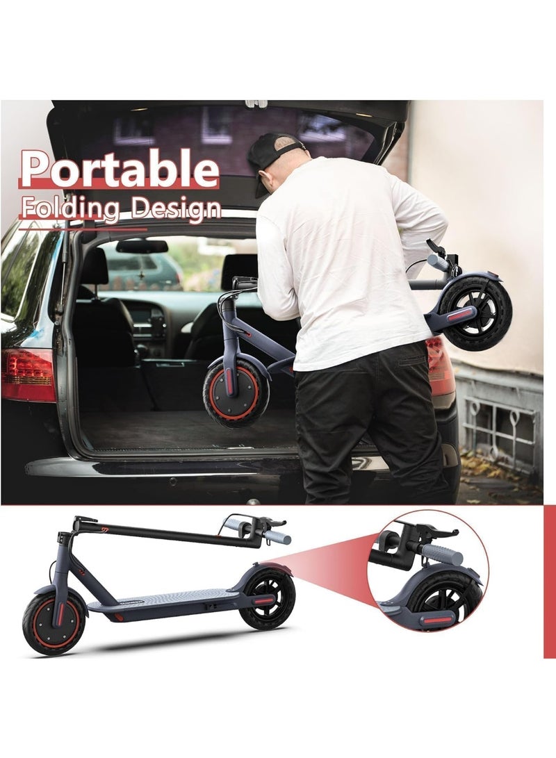 OHAHO Electric Scooter, Powerful 350W Brushless Motor, Max 25-35 KM Long Range, Top Speed 15/20/30 KM/H, 8.5" Solid Tires, E Scooter for Adults and Teen - Image 5