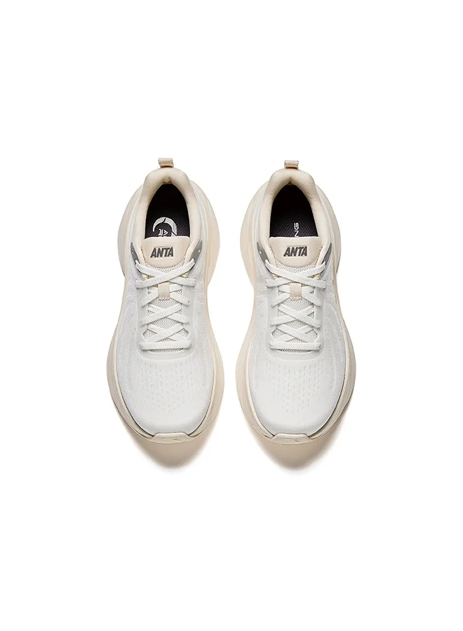 ANTA Leaf | Running shoes 2025 summer new arrival breathable casual sports shoes thick sole increases height plaid