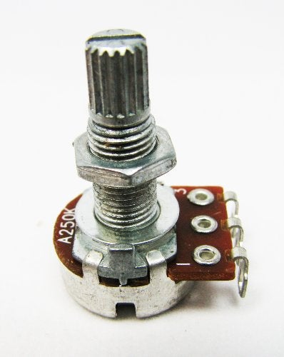 C. B. Gitty 2-pack 250K Long-Shaft Audio-Taper Guitar Volume Potentiometers - Image 5