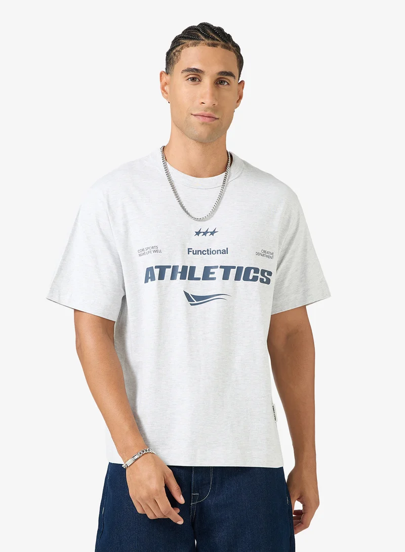 JACK & JONES Graphic Crew Neck Regular Fit T-Shirt