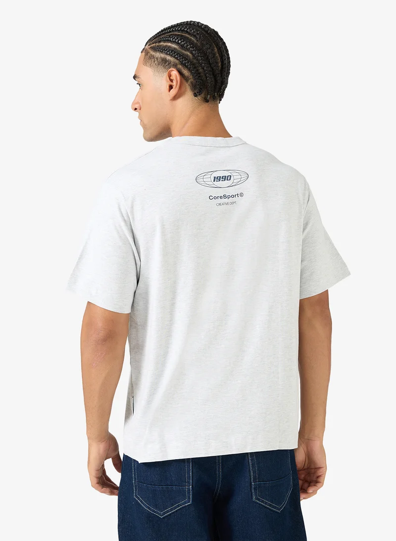 JACK & JONES Graphic Crew Neck Regular Fit T-Shirt