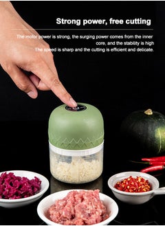 JSDUN Electric Garlic Chopper,USB Mini Garlic Masher,Kitchen Meat Garlic Pepper Vegetable and Fruit Food Processor,Small Kitchen Appliances  - Image 2