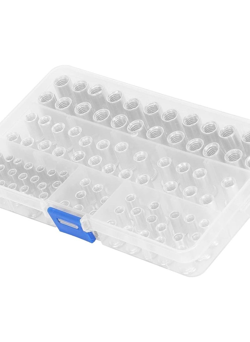 GGOOT Aluminum Threaded Rivet Nuts Durable Hardware Tools for Construction, Automobiles, Ships, Electrical Appliances and Home Furnishing 100Pcs M4 M5 M6 M8 - Image 3