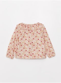 LC WAIKIKI Bebe Collar Long Sleeve Patterned Baby Girl Shirt  - Image 2