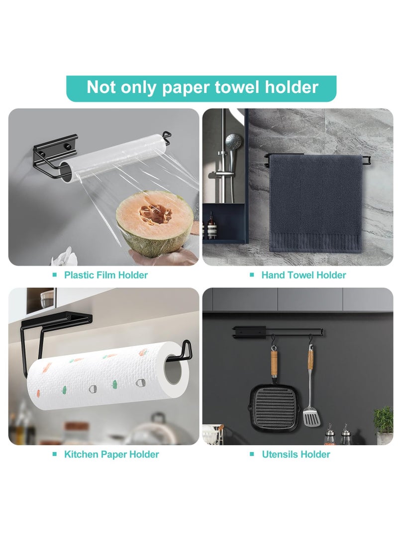 Excefore Paper Towels Holder, Wall Mounted Paper Towel Holders Napkin Holders for Kitchen Self-Adhesive or Drilling, for Kitchen Bathroom  - Image 4