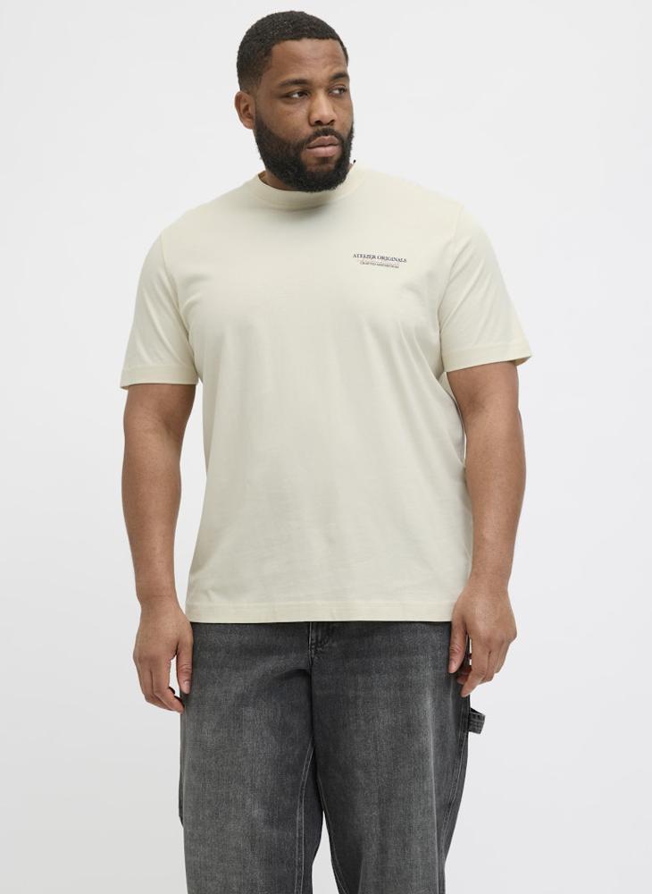 JACK & JONES Plus Size Logo Crew Neck T-Shirt - Image 1