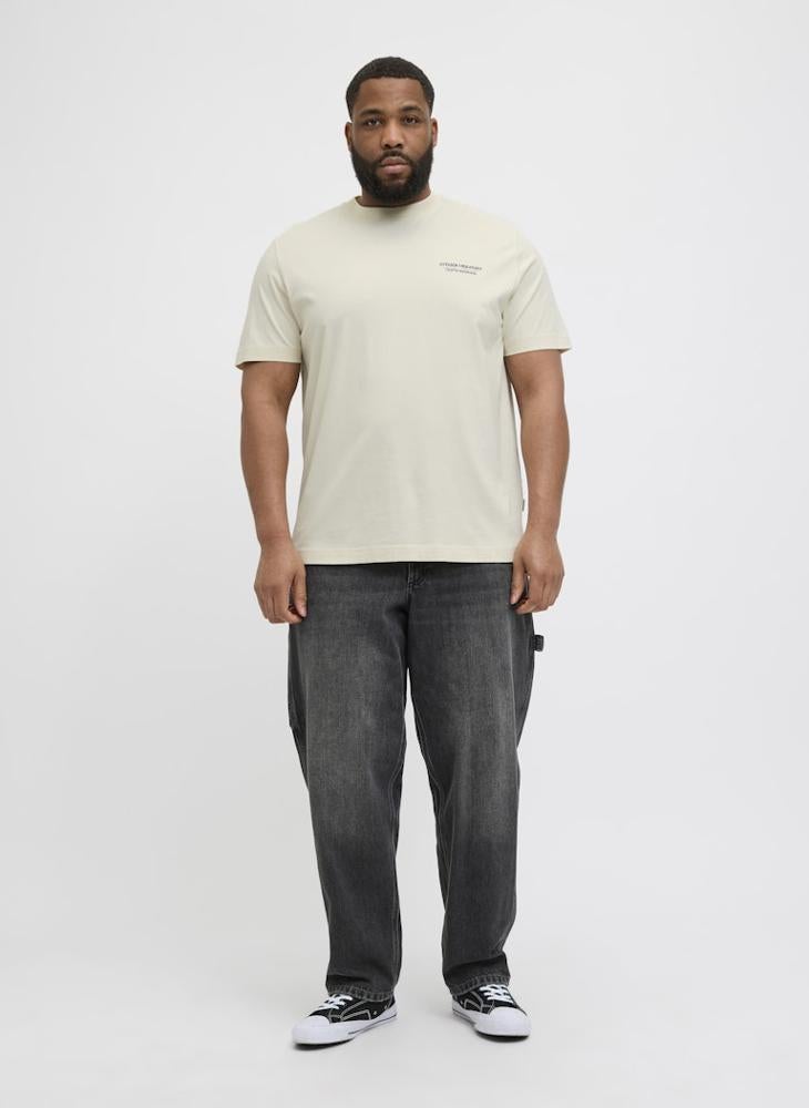 JACK & JONES Plus Size Logo Crew Neck T-Shirt - Image 4