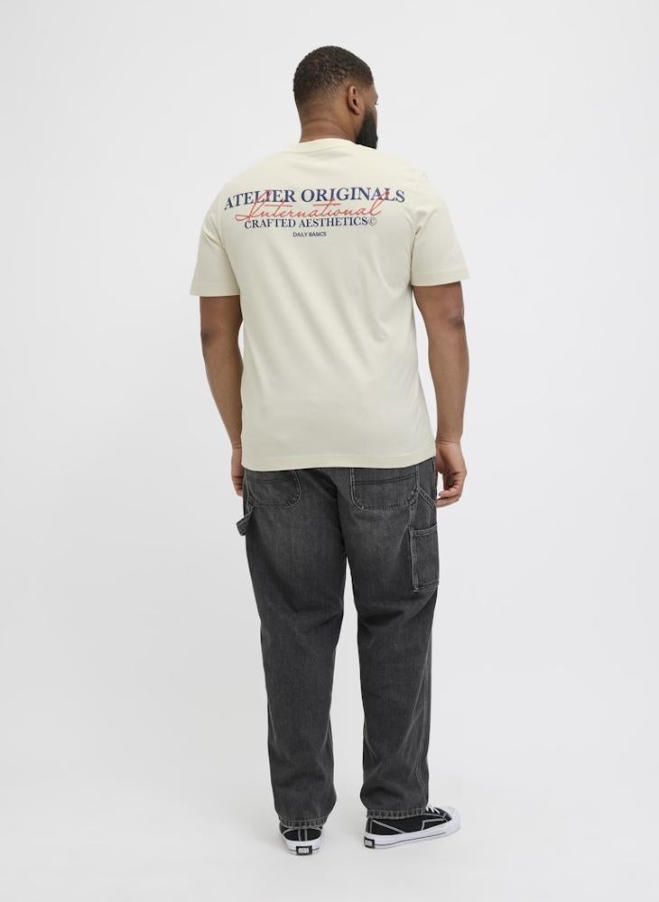 JACK & JONES Plus Size Logo Crew Neck T-Shirt - Image 2