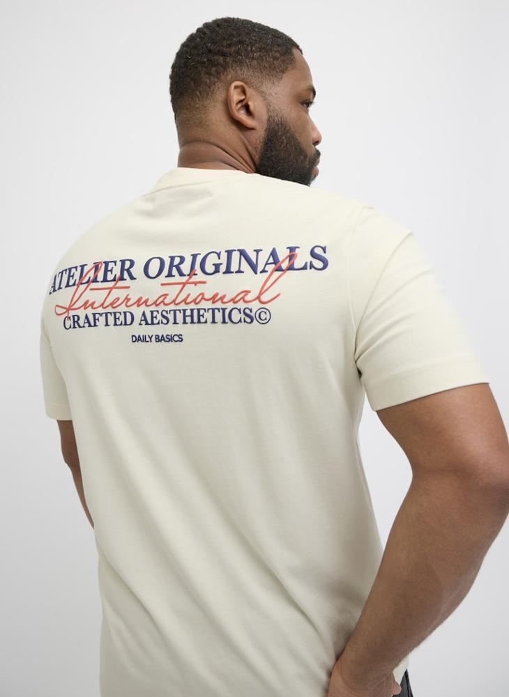 JACK & JONES Plus Size Logo Crew Neck T-Shirt - Image 3