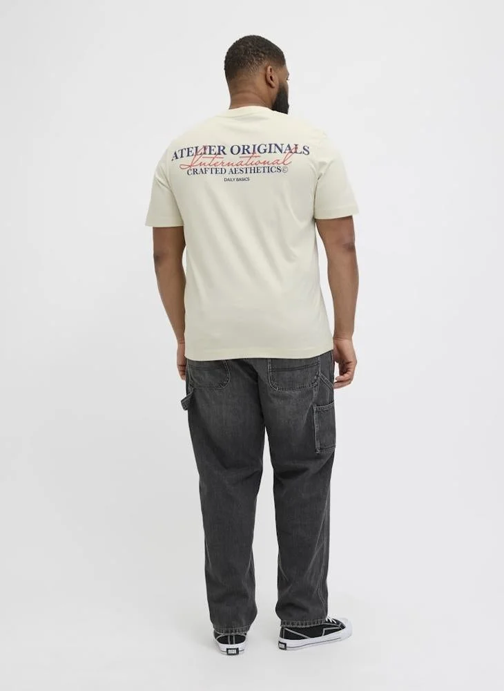 JACK & JONES Plus Size Logo Crew Neck T-Shirt