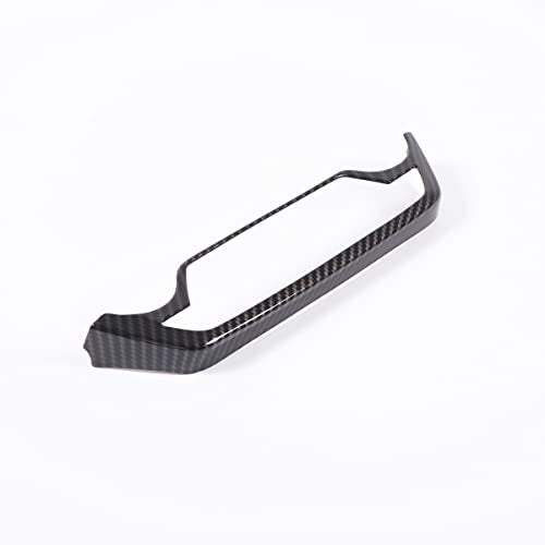 JONKOKO ABS Car Central Control Volume Mode Button Frame for Chevrolet Corvette C7 2014-2019 Air Conditioning Frame Panel Cover Trim Interior Accessories (Carbon Fiber) - Image 3