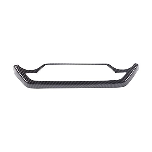 JONKOKO ABS Car Central Control Volume Mode Button Frame for Chevrolet Corvette C7 2014-2019 Air Conditioning Frame Panel Cover Trim Interior Accessories (Carbon Fiber) - Image 2