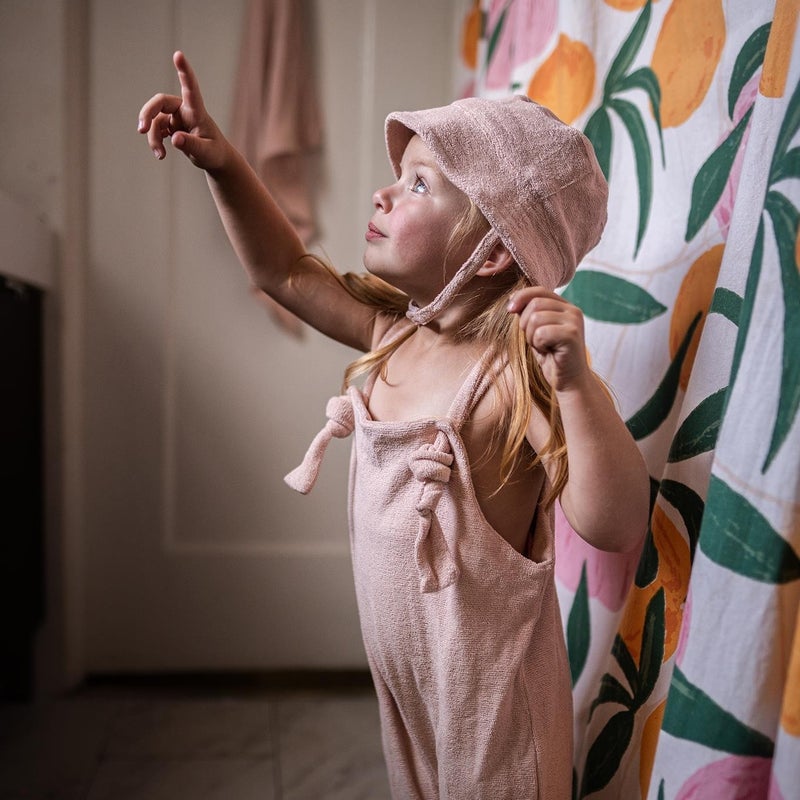 Antebies Pastel Pink Towel Salopet  - Image 5