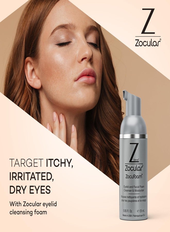 Zocular ZocuFoam Foaming Eyelid Cleanser – Gentle pH-Balanced Cleansing Foam – 25 mL - Image 2
