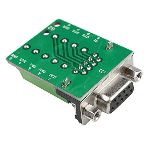 Futheda DB9 Male and DB9 Female D-SUB Breakout Board Adapter Plate 9 Pin Connector RS232 Serial to Terminal Board Signal Module Solder-Free with Nut (Male with Nut x 1, Female with Nut x 1) - Image 3