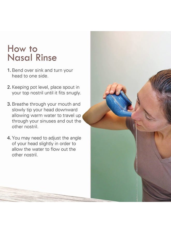 Baraka Handcrafted Ceramic Neti Pot - Sinus Tool Kit for Home - Nose & Nasal Cleaner - Dishwasher Safe - Durable Ceramic Neti Pot- Food Grade Ceramic Glazes - Lightweight - Made in USA - 10oz (Purple) - Image 2