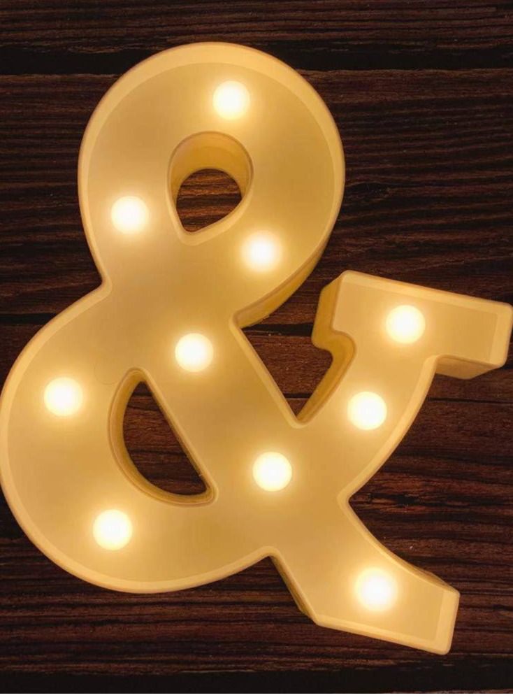 Vitacelli Alphabet LED Letter Lights Light Up Plastic Letters Standing Hanging & - Image 3