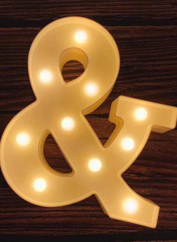 Vitacelli Alphabet LED Letter Lights Light Up Plastic Letters Standing Hanging & - Image 1