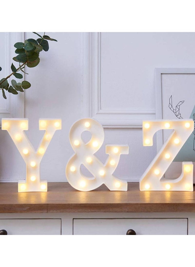 Vitacelli Alphabet LED Letter Lights Light Up Plastic Letters Standing Hanging & - Image 5