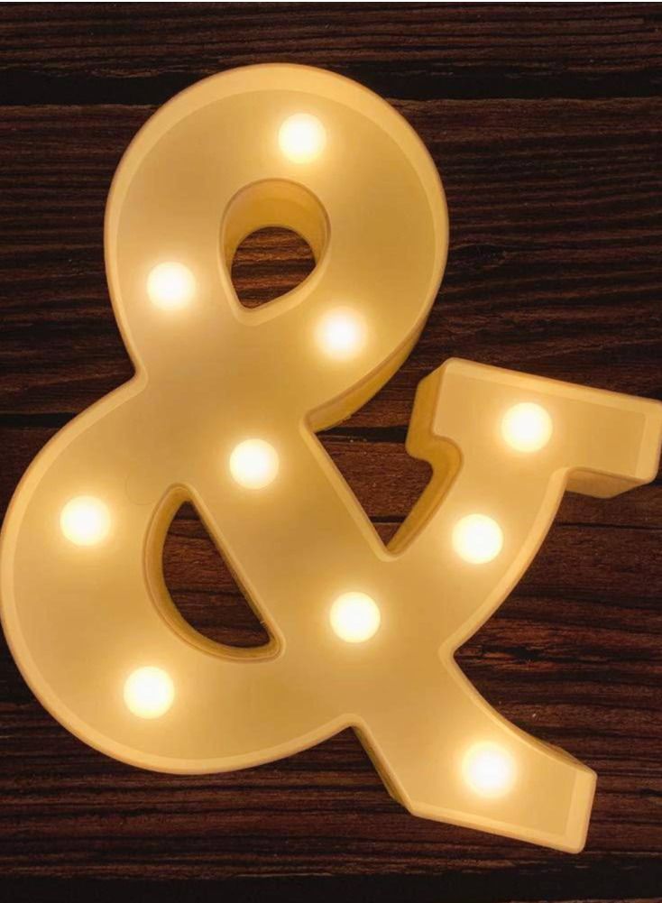 Vitacelli Alphabet LED Letter Lights Light Up Plastic Letters Standing Hanging & - Image 4