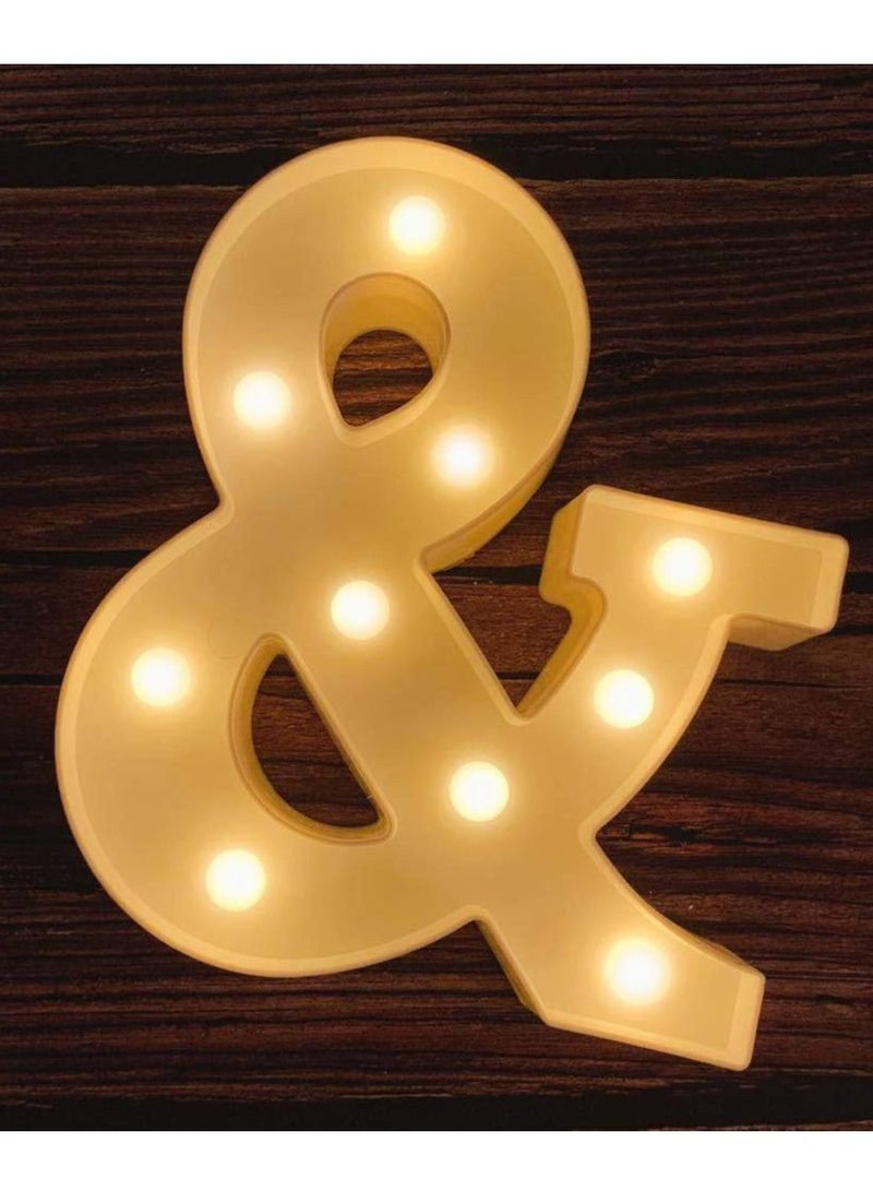 Vitacelli Alphabet LED Letter Lights Light Up Plastic Letters Standing Hanging & - Image 2